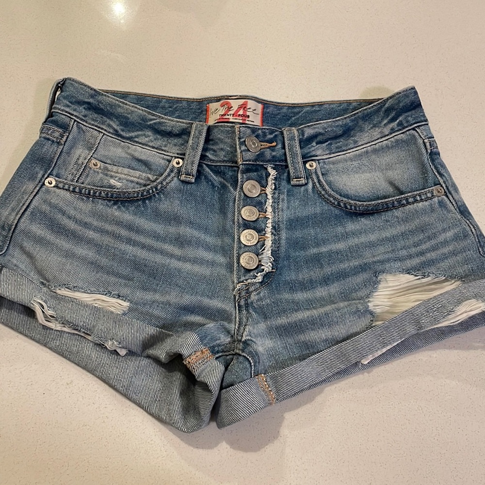 Free People Jean Shorts